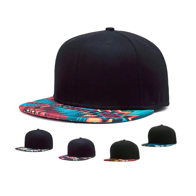 Print 3D Snap Back Flat Brim Hat Taniec street Druk Flat Bill Hawaiian Hats Zaprojektuj własną czapkę snapback/hat